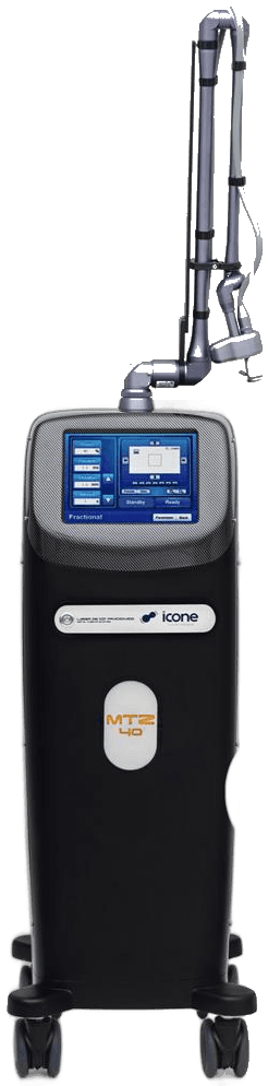 Laser de CO₂ fracionado (MTZ 40), equipamento da clínica